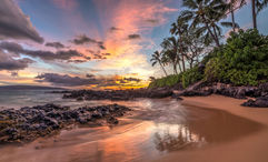 A beach on Lanai. A UHERO report highlights travel industry executives' concerns about declining competitiveness due to high costs, infrastructure issues, lack of marketing and negative public perceptions.