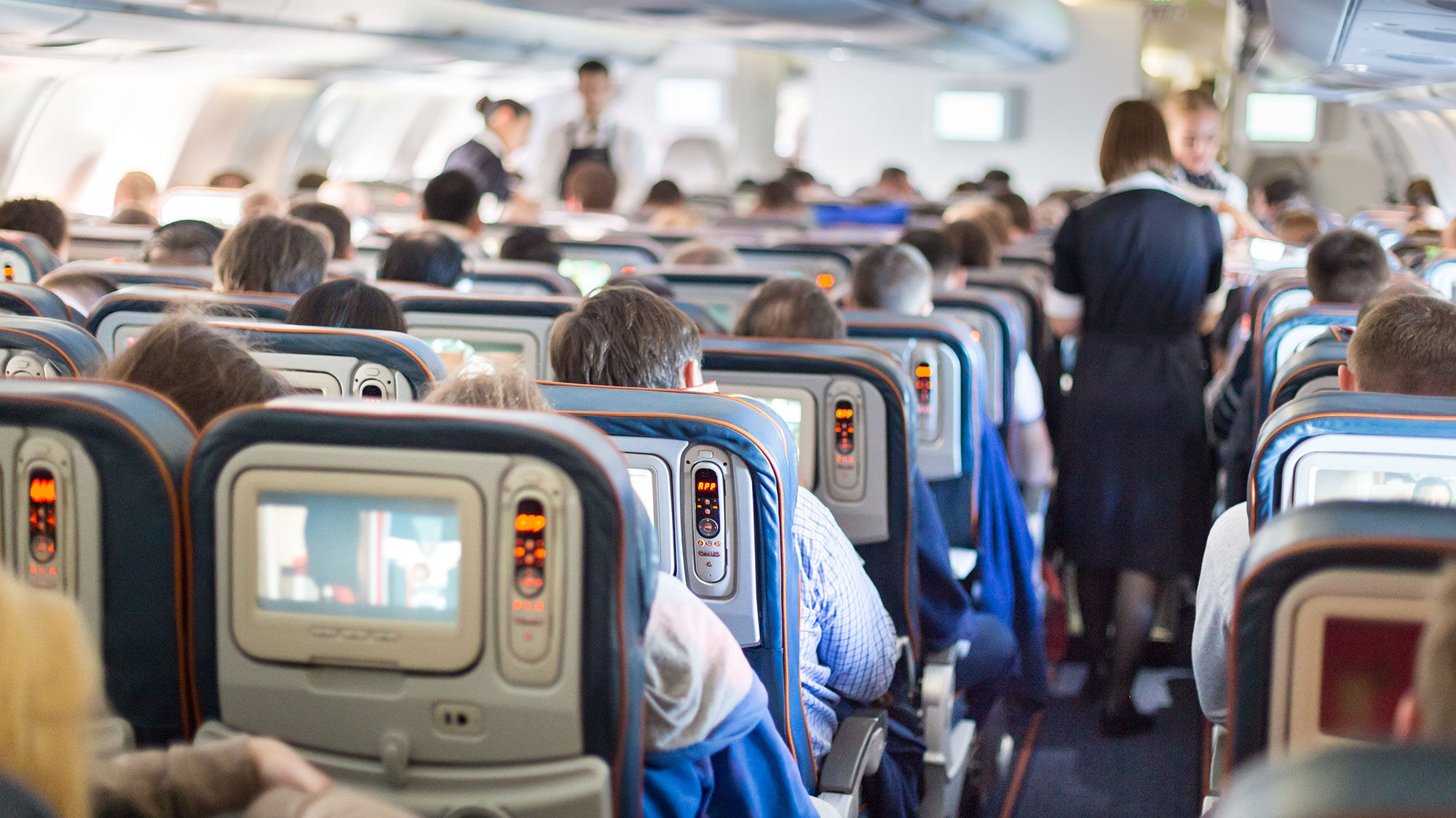 A crowded flight, pre-Covid. But as the pandemic has worn on, the FAA has invoked a zero-tolerance policy against unruly-passenger incidents.