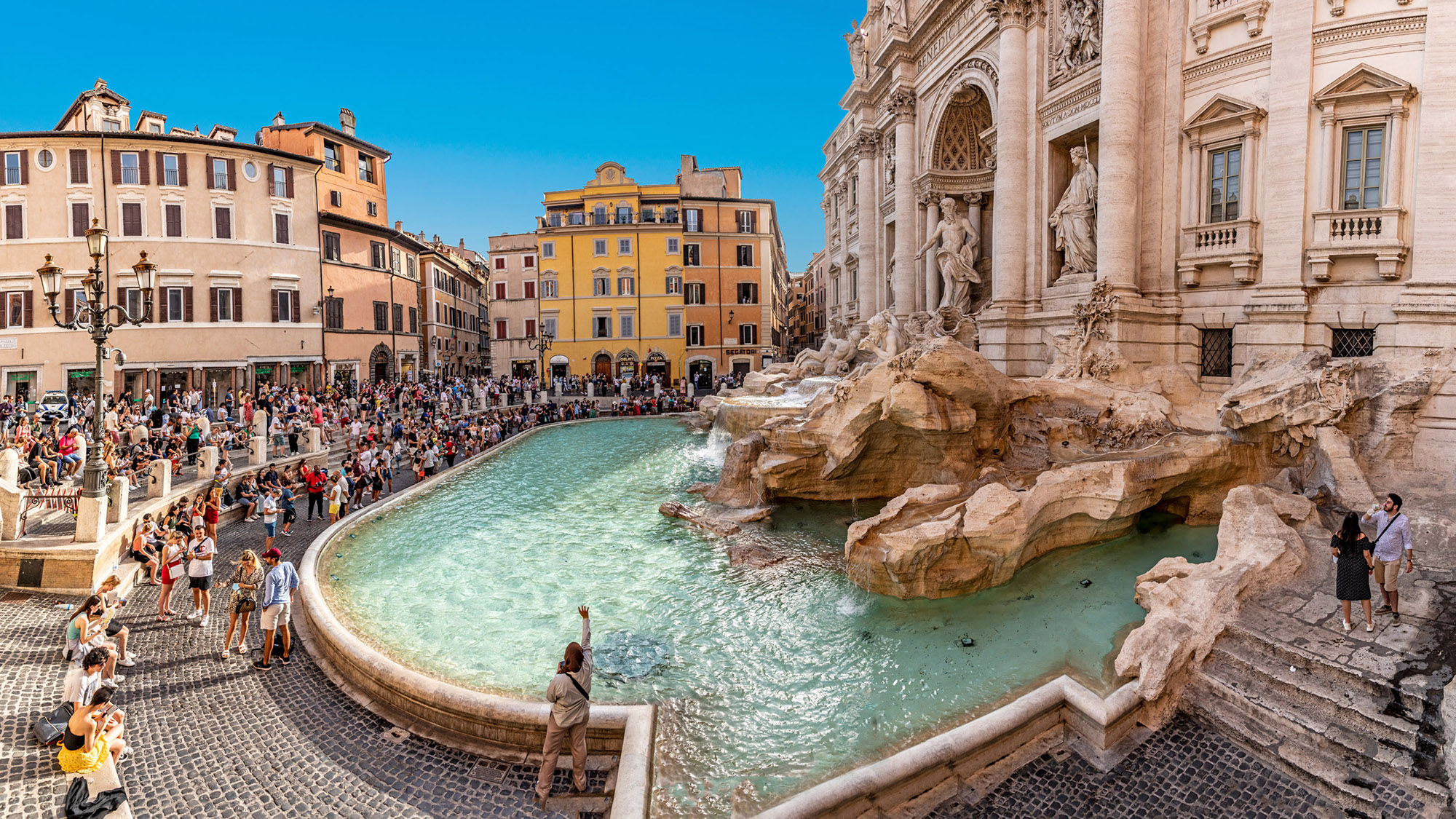 Rome’s Trevi Fountain. Italy was the first country to enhance its travel protocols following the EU’s updated guidance.