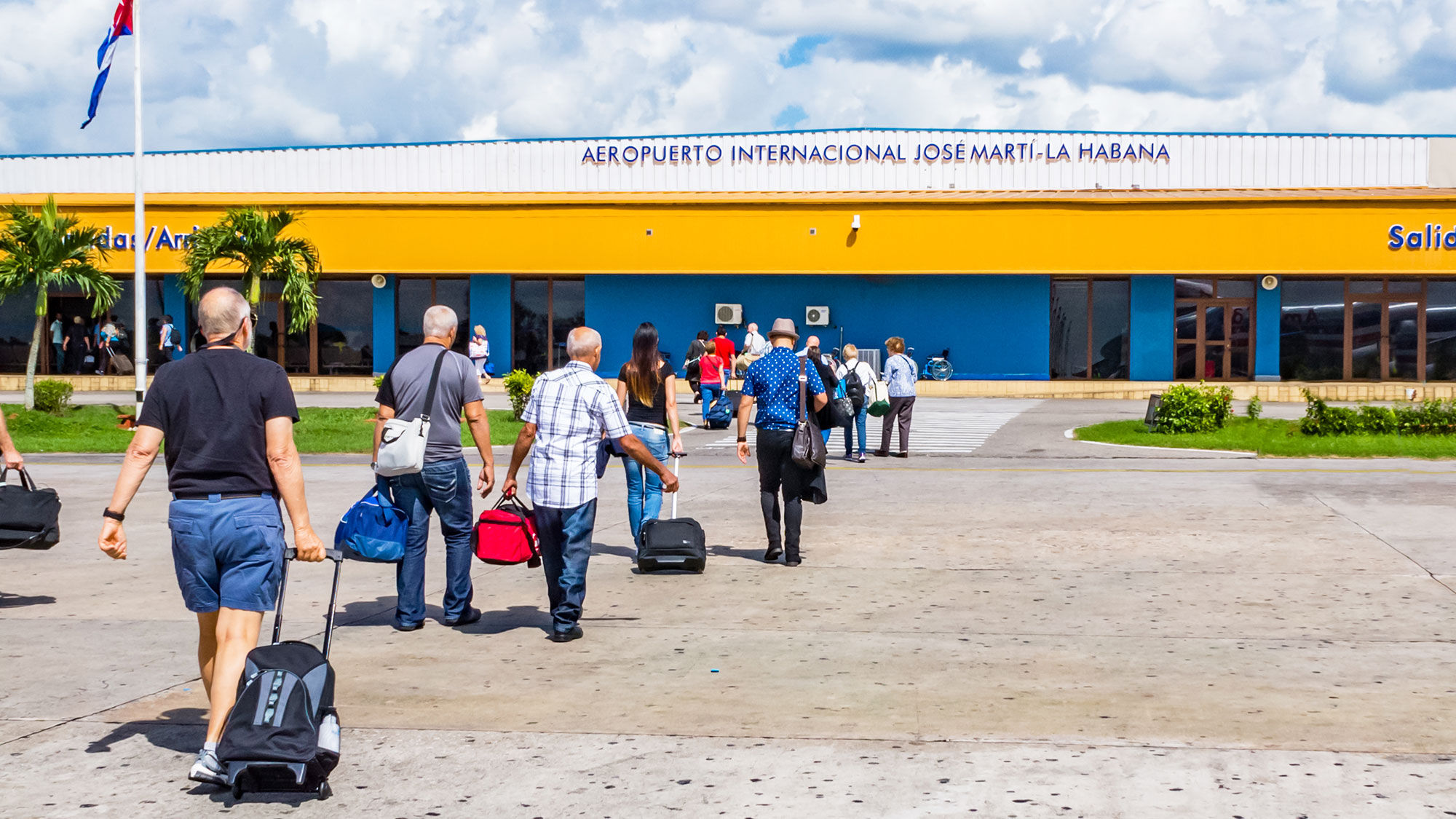 The international airport in Havana in pre-Covid times.