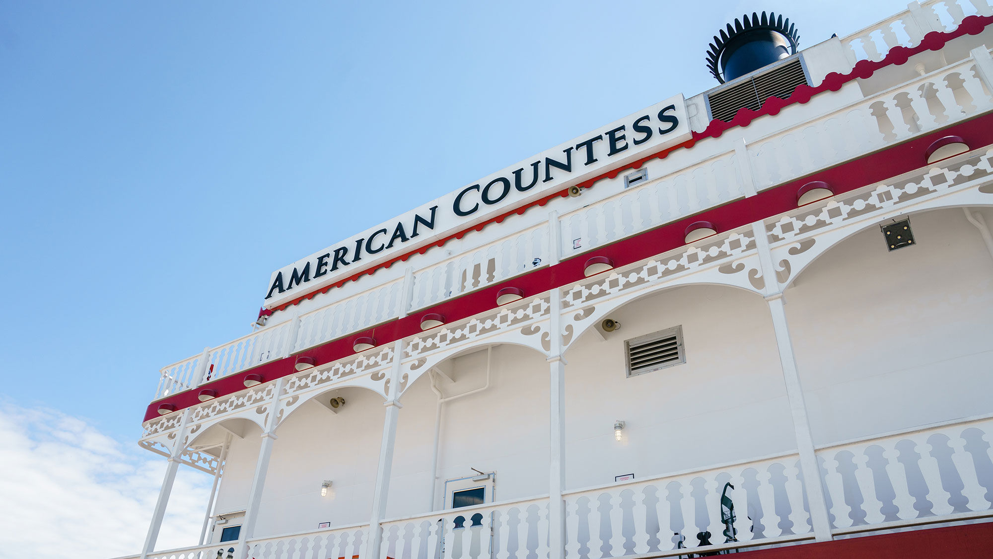 Guests no longer must wear masks on board riverboats. Pictured, the American Countess paddlewheeler.