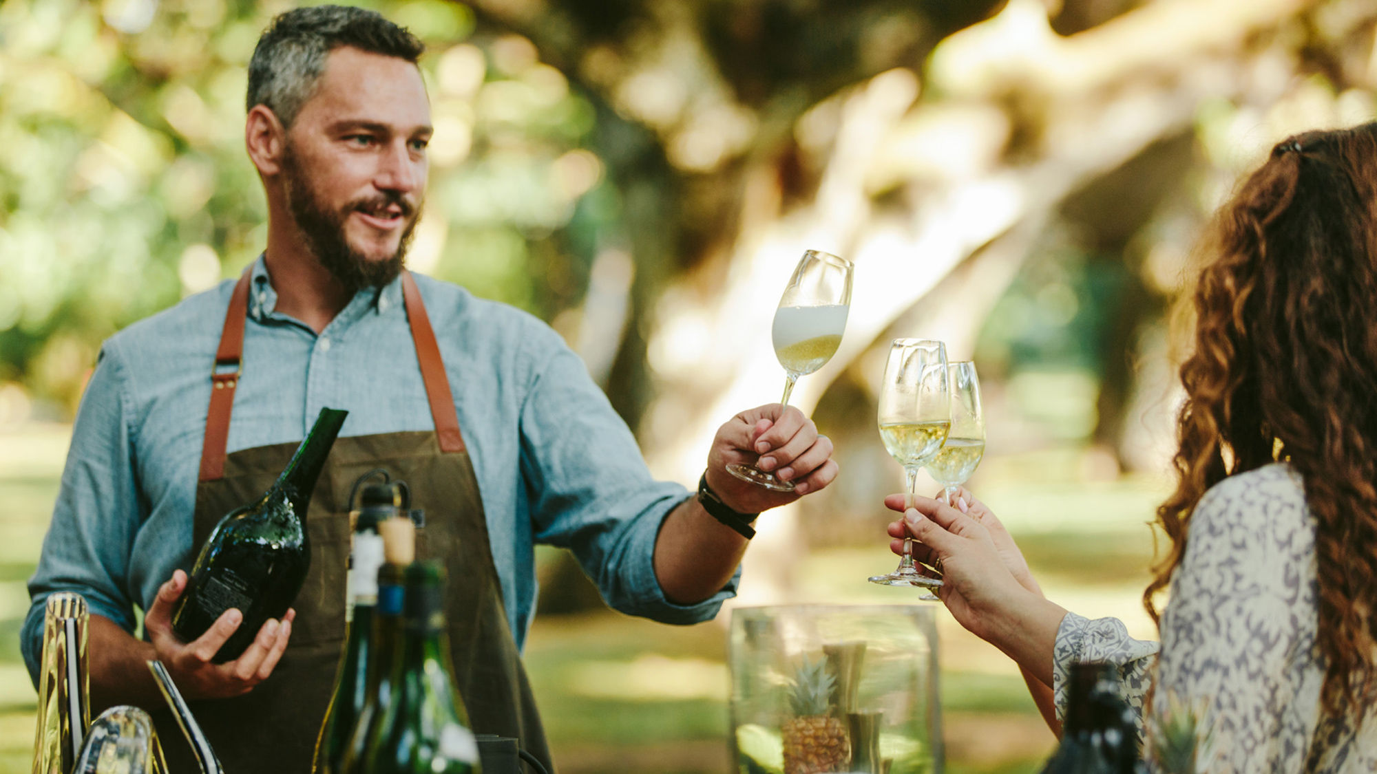 Yeshua Goodman, who grew up fishing, hunting, and camping on Maui and is an advanced sommelier, leads the Fire & Wine experience for the Four Seasons Resort Maui at Wailea.