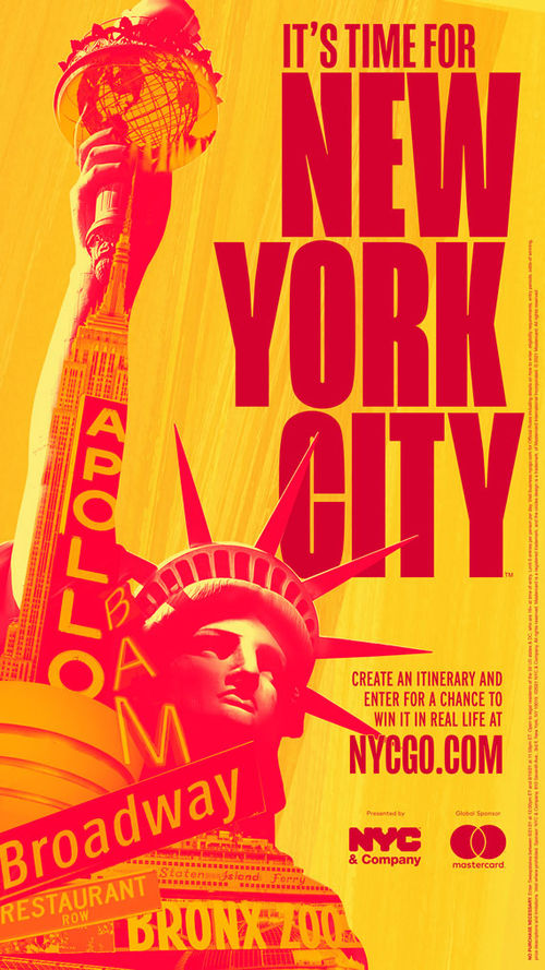 The "It's Time for New York City" campaign is designed to create a sense of "urgency and FOMO (Fear of Missing Out)." The "It's Time for New York City" campaign is designed to create a sense of "urgency and FOMO (Fear of Missing Out)."
