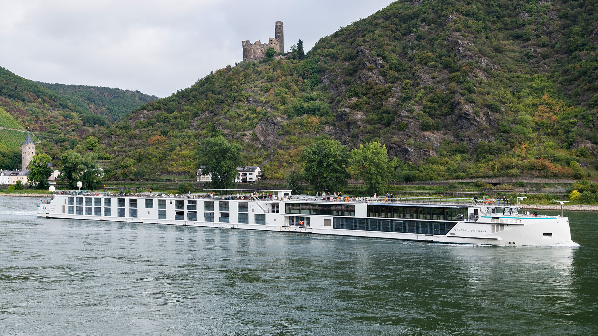 The Crystal Debussy on the Rhine River in Germany.