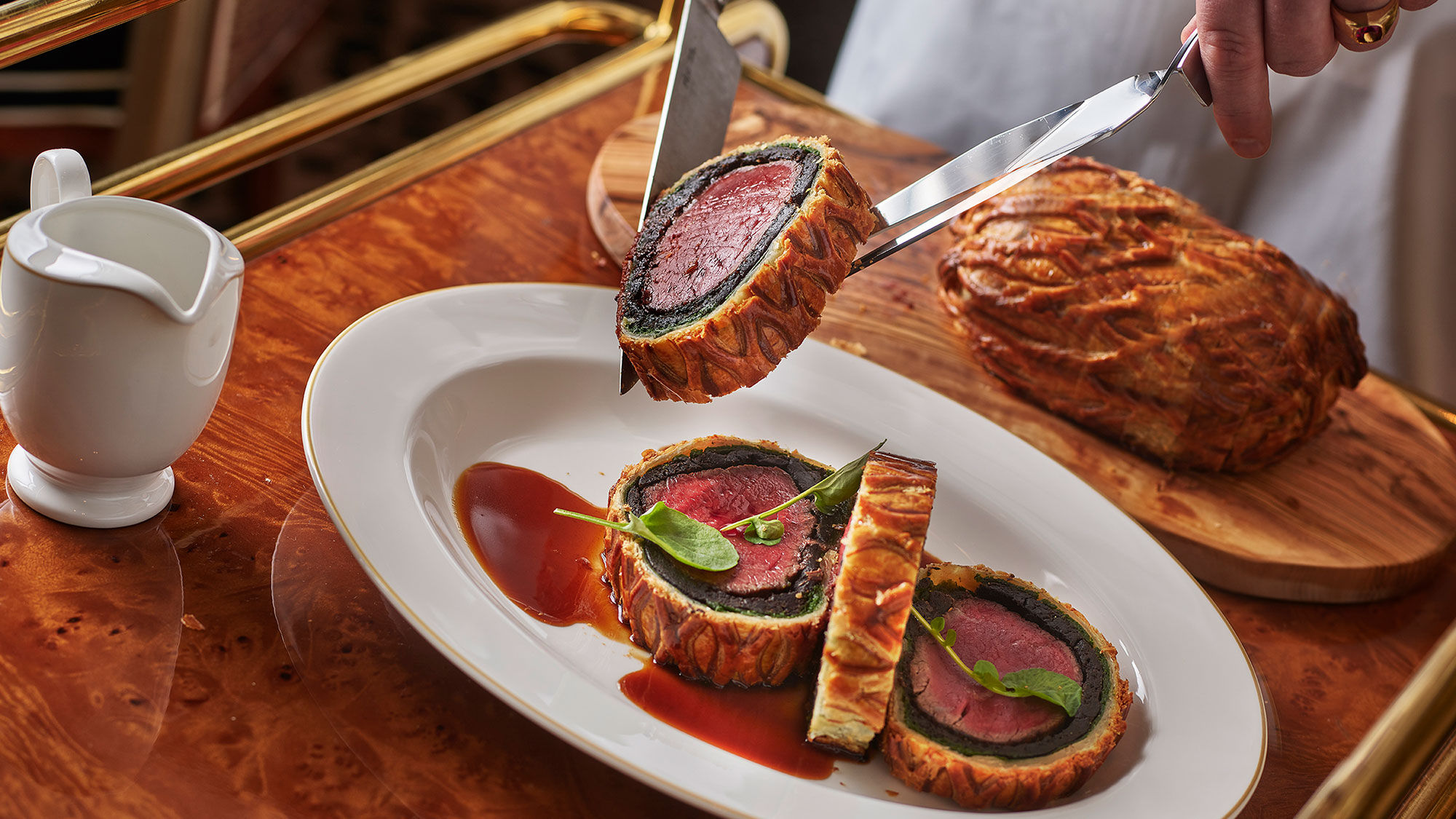 Wagyu beef Wellington is among the highlights on the menu at Delilah at Wynn Las Vegas.