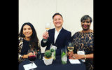 Suppliers toast being back together again at GTM's Supplier Meet & Greet.