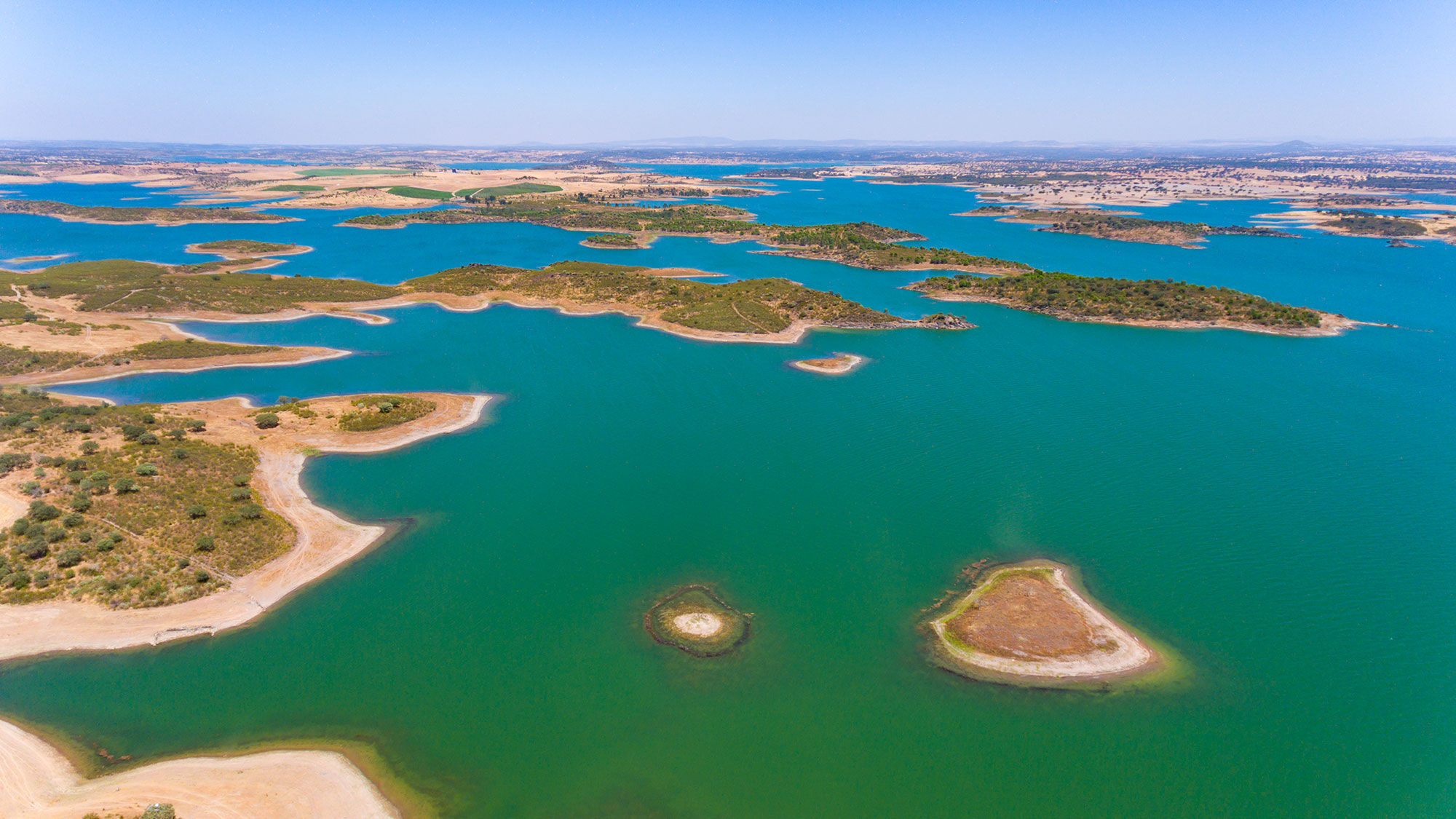 Alqueva Lake in the Alentejo region of Portugal.