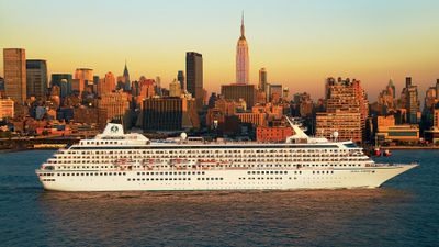 Abercrombie & Kent will refurbish the Crystal ocean ships. Pictured, the Crystal Symphony in New York.