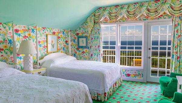 A guestroom at the Grand Hotel. Celebrity designer Vern Yip had a hand in the renovation of some of the hotel's rooms. A guestroom at the Grand Hotel. Celebrity designer Vern Yip had a hand in the renovation of some of the hotel's rooms.