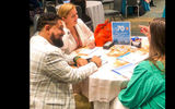 Advisor Cathy Dunagan of PDPH Travel has a 6-minute meeting with representatives from Sandos Hotels & Resorts.