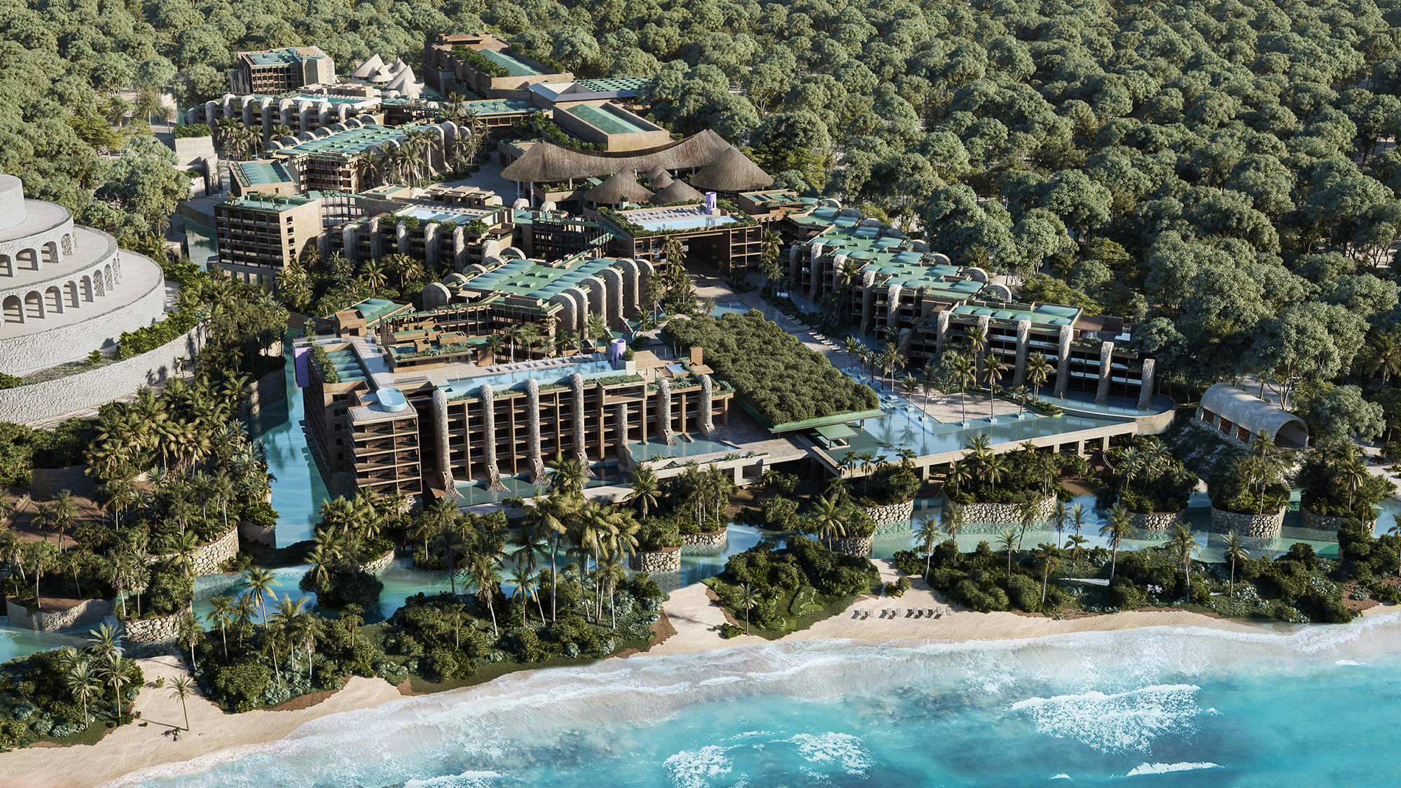 The Hotel Xcaret Arte is the second hotel from Grupo Xcaret.