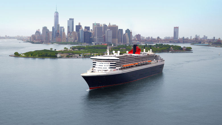 The Queen Mary 2 in New York.