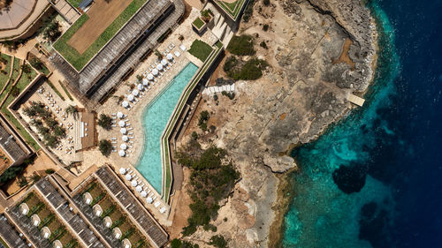 An aerial view of the Six Senses Ibiza.