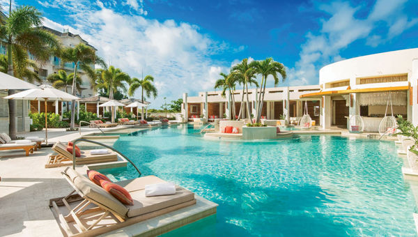 A pool area at The Shore Club in Turks and Caicos. A pool area at The Shore Club in Turks and Caicos.