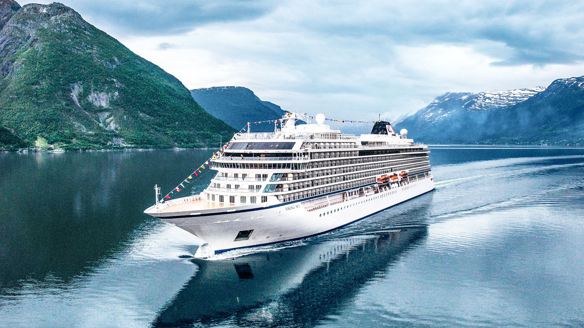 The Viking Sky launched service in late June from Reykjavik, where the ship is homeporting this summer.