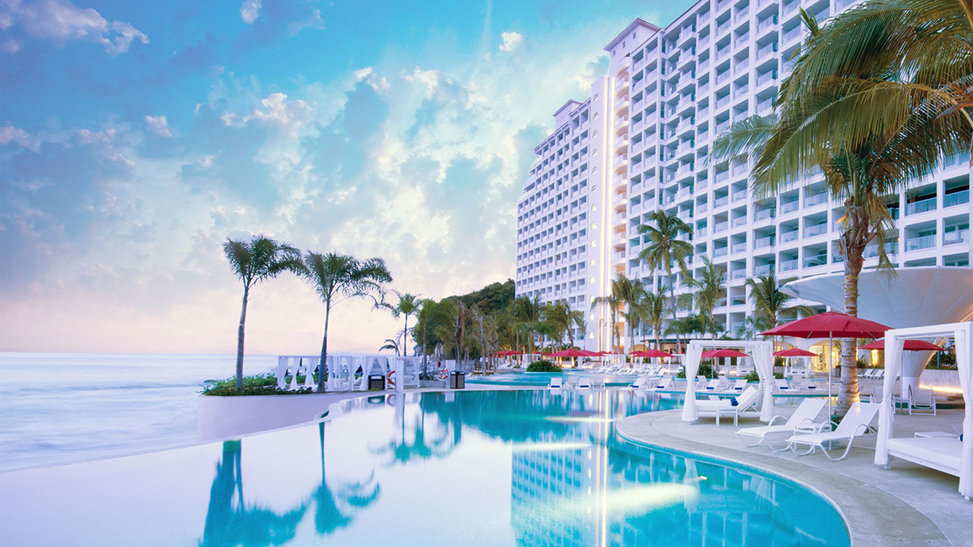 A pool area at the Hilton Vallarta Riviera All-Inclusive Resort.