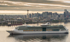 Royal Caribbean said 70% of the group's capacity this year is North America sailings. Pictured, the Serenade of the Seas in Seattle.