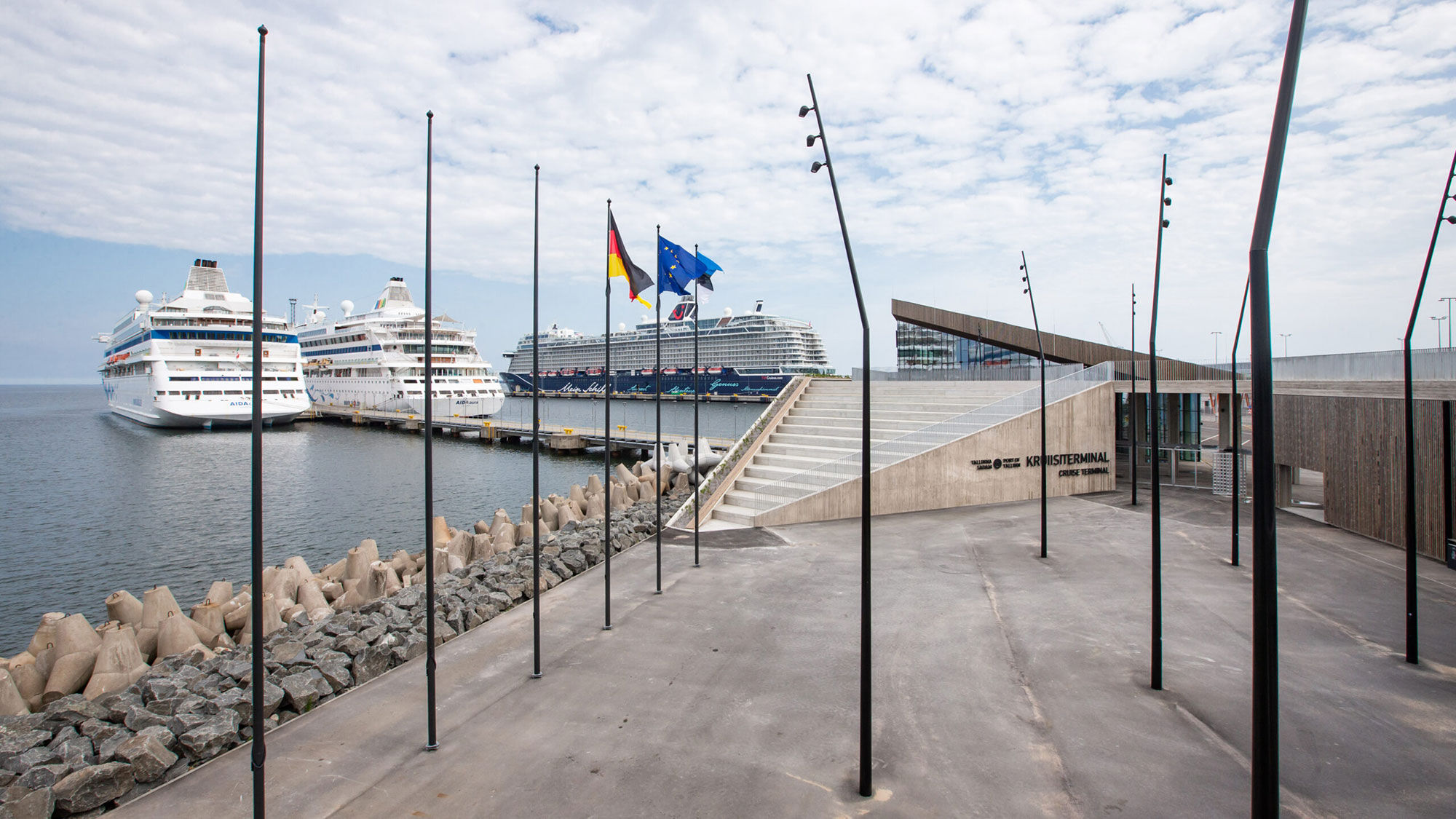 The Port of Tallinn said its new terminal was built to reduce negative impact on the environment.