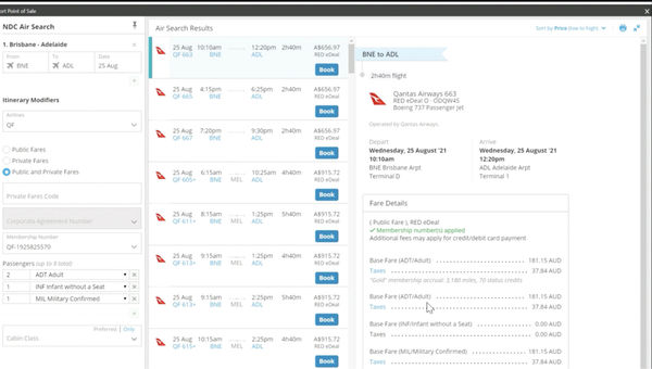 Travelport says it has the capability to accept a full slate of NDC-enabled content. Qantas is an early NDC partner. Travelport says it has the capability to accept a full slate of NDC-enabled content. Qantas is an early NDC partner.