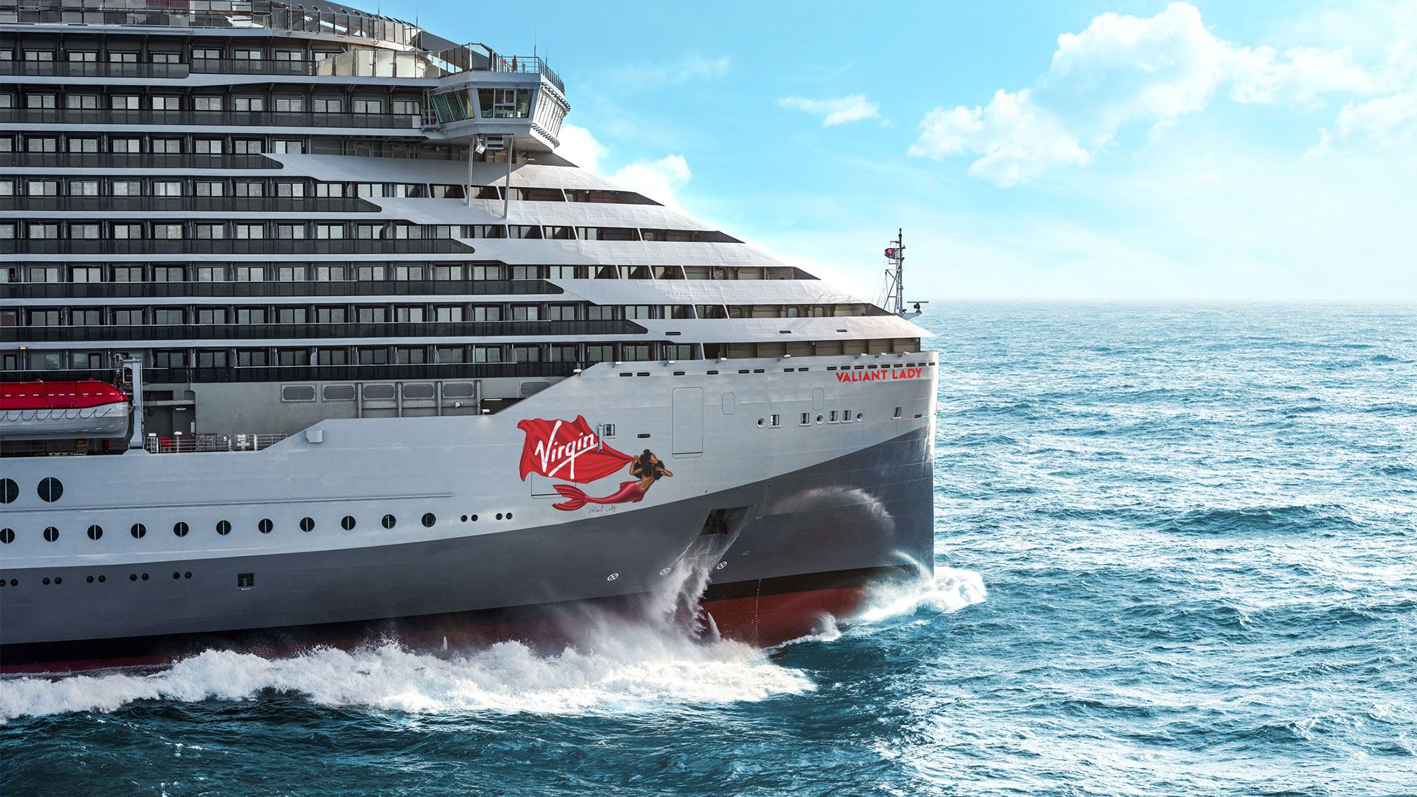 Virgin Voyages says the Valiant Lady's Black mermaid "captures the energy of a woman moving confidently towards her dreams."
