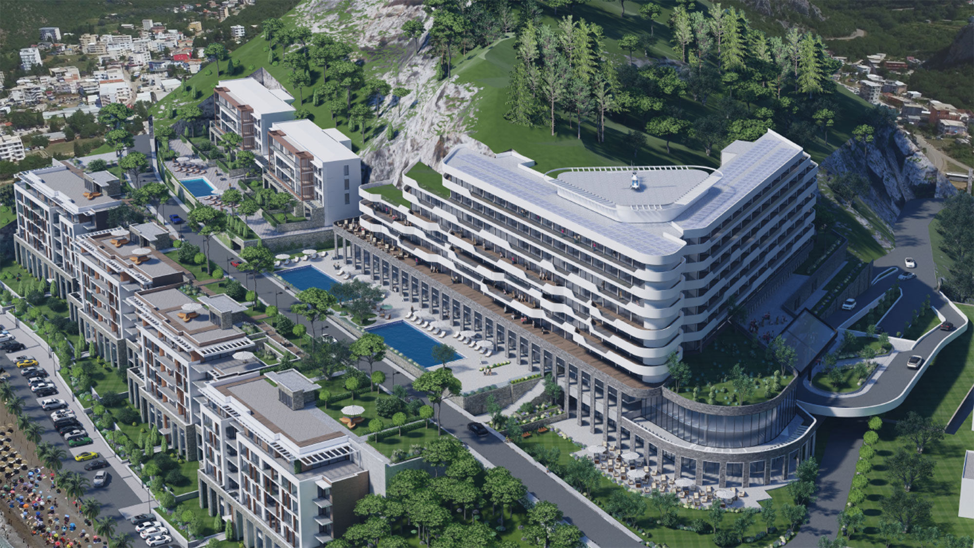 The hotel will have 198 guestrooms nd a residential component.