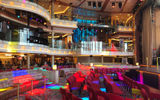 The Grand Central atrium is a place for large-scale entertainment, cruise ship games and passengers' lounging.