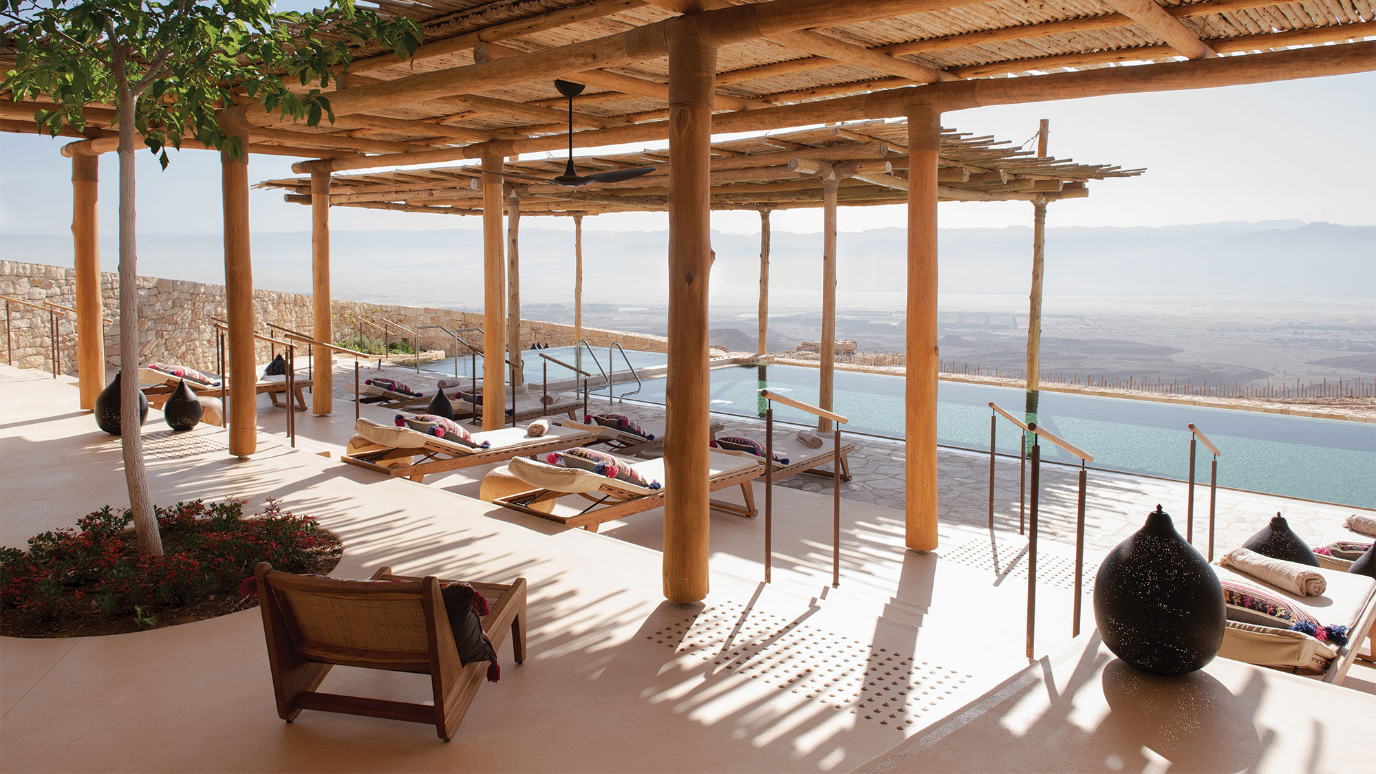 The pool at Israel's Six Senses Shaharut, which will open on Aug. 5.