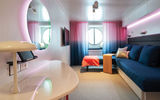 Virgin Voyages ships will have two types of solo staterooms: an inside cabin and one (pictured) with a porthole view.