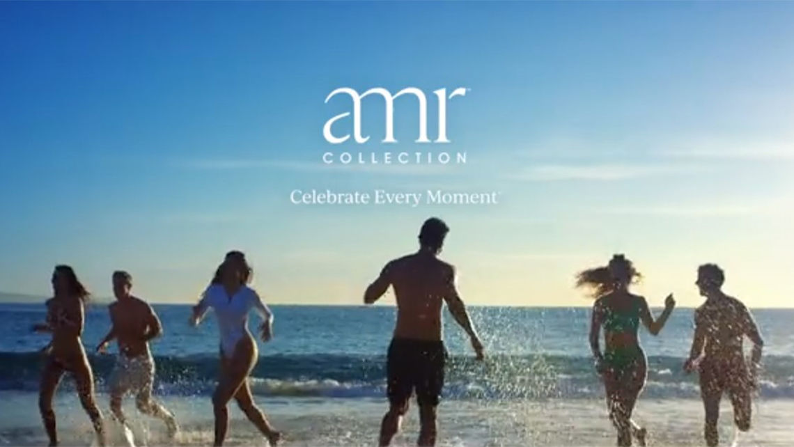 A screenshot from an AMR Collection marketing video