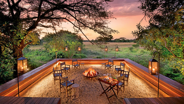 A fire pit at the lodge. A fire pit at the lodge.