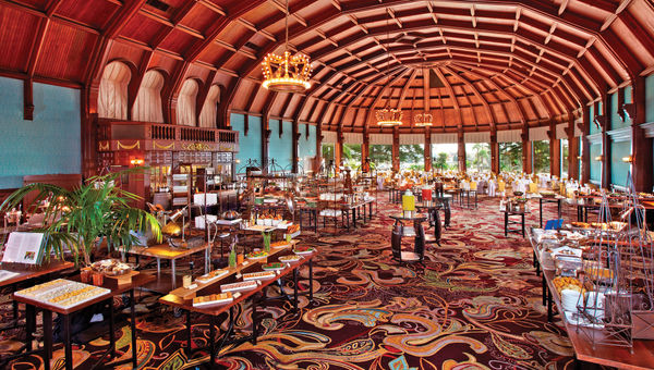 The resort’s famed Crown Room. The resort’s famed Crown Room.