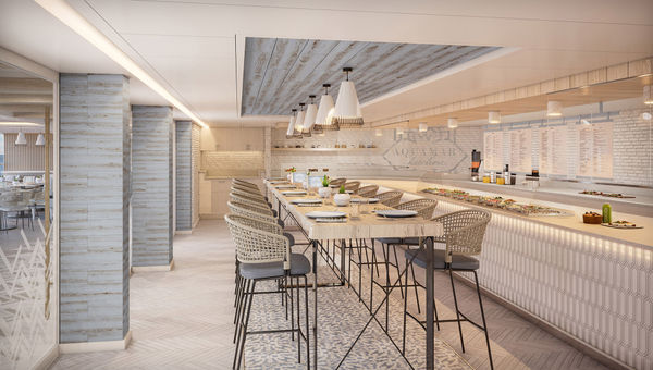 Aquamar Kitchen will serve wellness cuisine. Aquamar Kitchen will serve wellness cuisine.