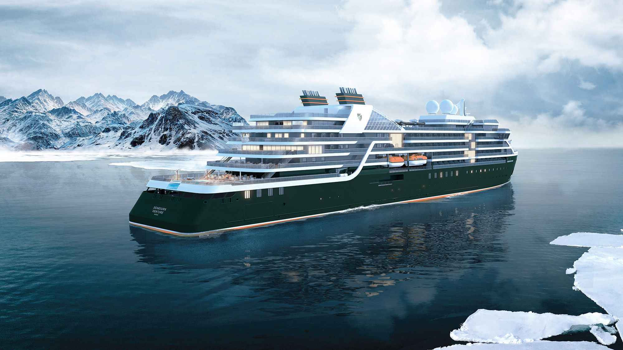 The Seabourn Venture's first cruises go on sale Aug. 19.