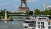 A VIking river ship in Paris. The line next year will offer dedicated World War II itineraries from here.