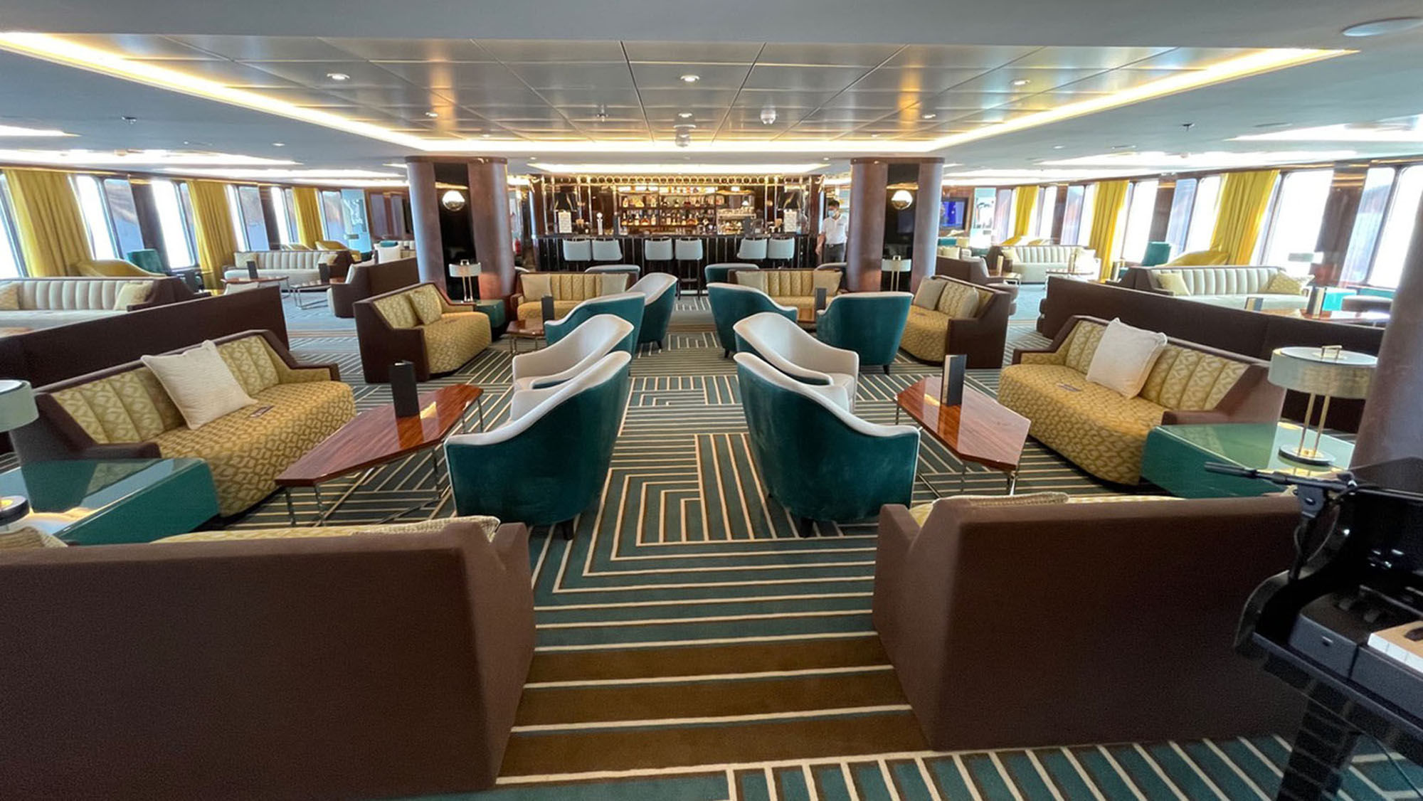 The Atlas Lounge on the World Navigator.