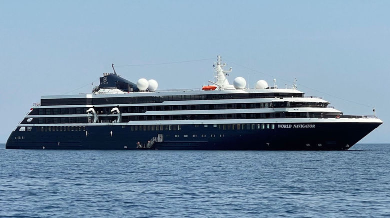Atlas Ocean Voyages' first ship, the 196-passenger World Navigator, launched Aug. 4 from Athens.
