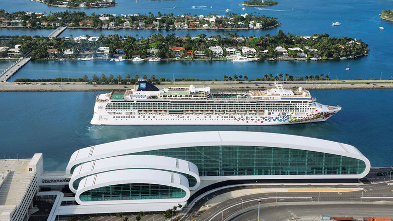 The Norwegian Gem in PortMiami.