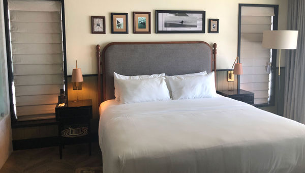 Rooms in the new building at the Balfour are eclectic but comfortable, with contemporary furniture and fixtures. Rooms in the new building at the Balfour are eclectic but comfortable, with contemporary furniture and fixtures.
