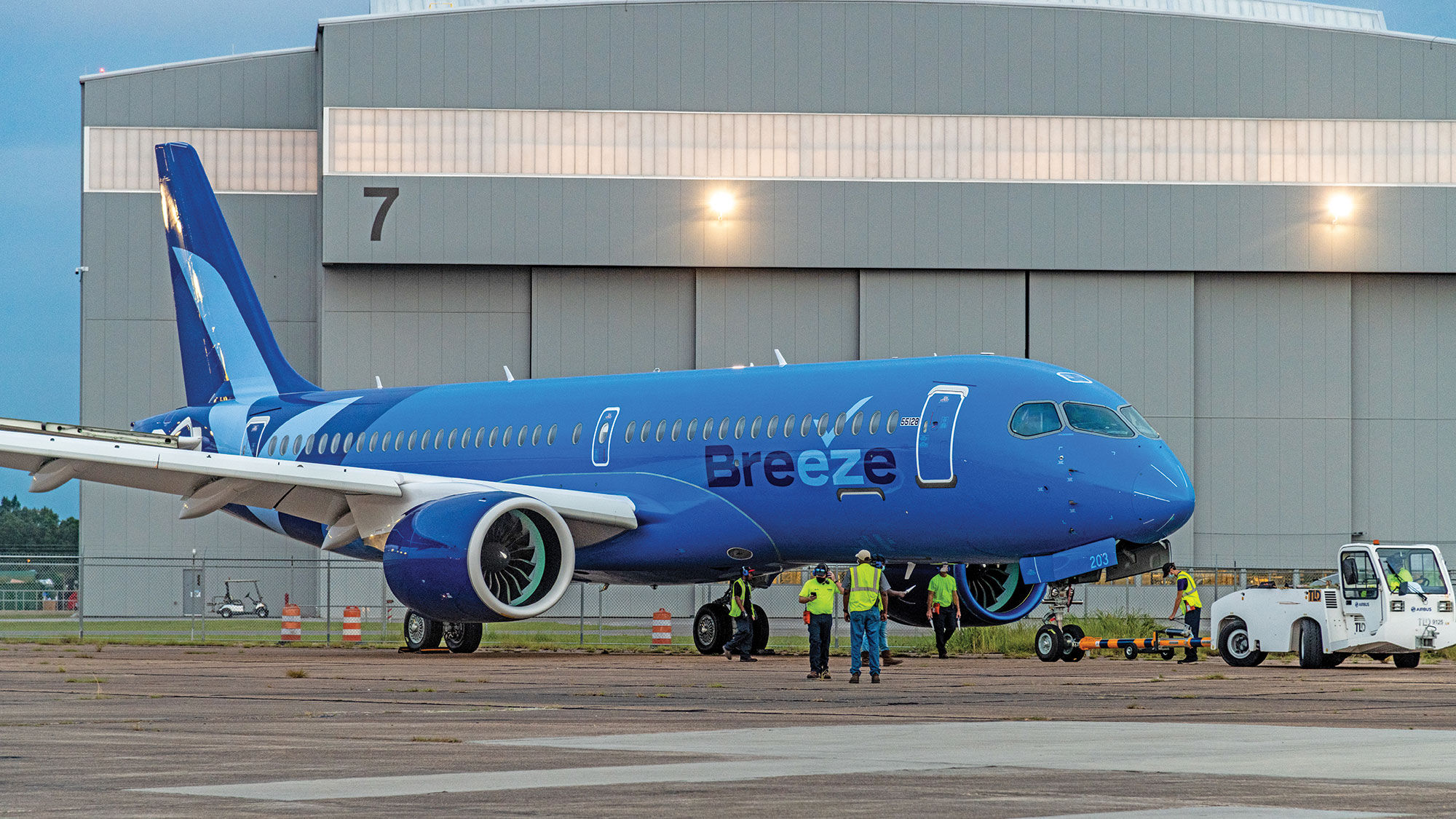 Breeze Airways will use A220s on longer-distance flights, including transcontinental routes that currently have no nonstop service.