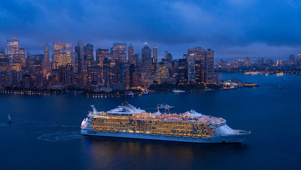 The Oasis of the Seas has completed its first cruise in 18 months. The ship is sailing from Bayonne, N.J. The Oasis of the Seas has completed its first cruise in 18 months. The ship is sailing from Bayonne, N.J.
