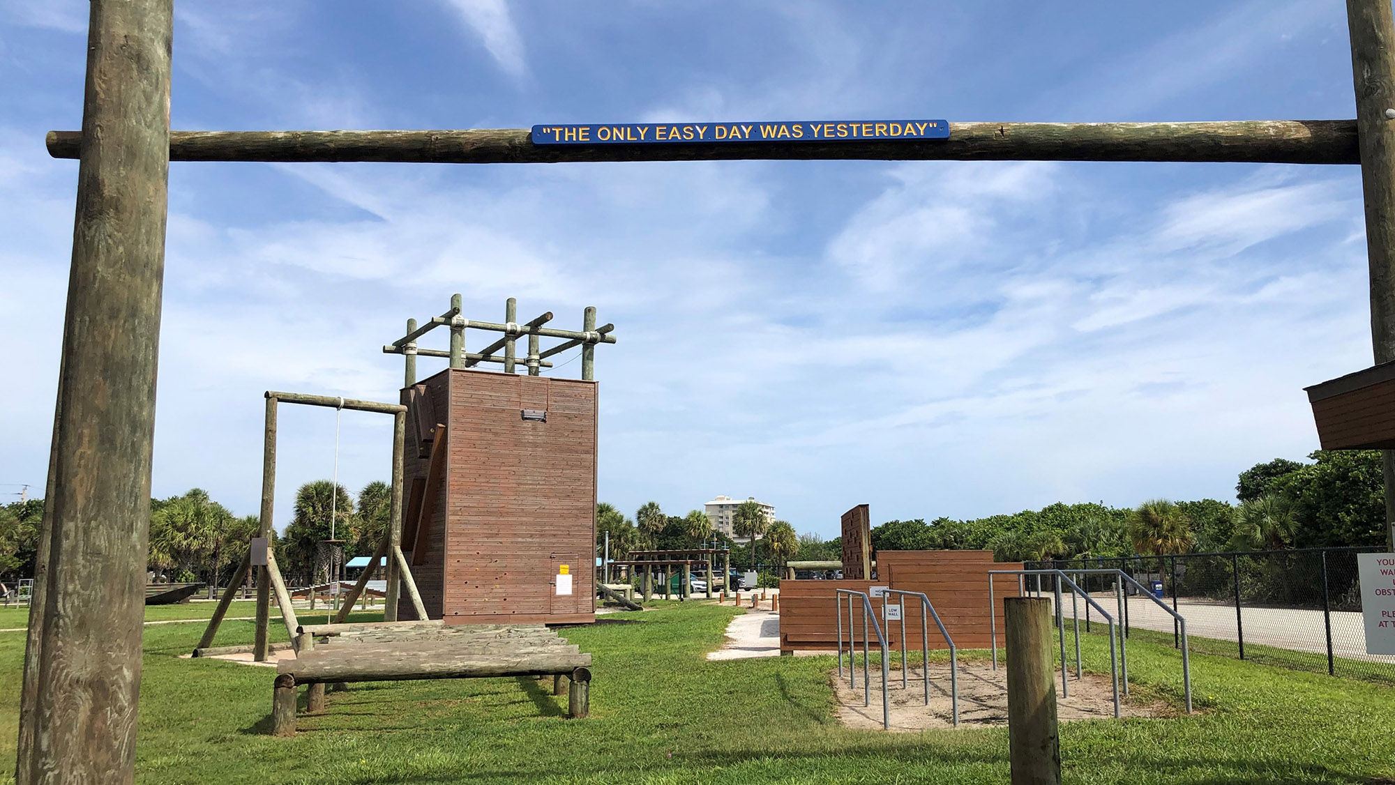 Visitors to the National Navy UDT-SEAL Museum in Fort Pierce, Fla., can try a version of the SEAL training course.