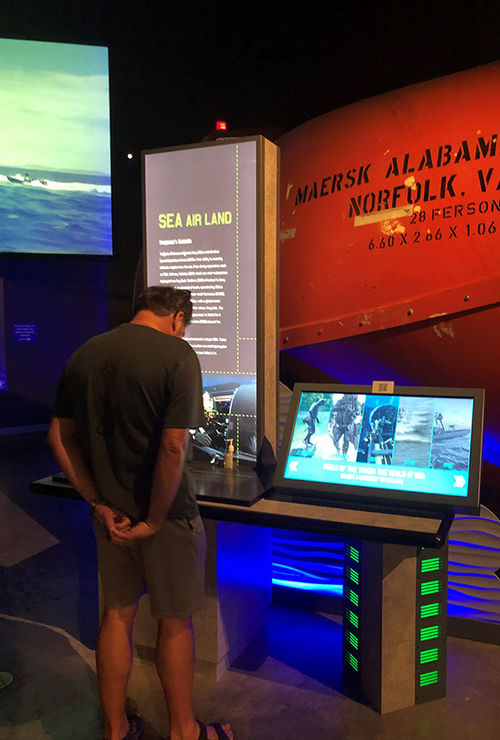 A lifeboat from the cargo ship Maersk Alabama, whose captain was rescued by Navy SEALs, is on display at the SEAL museum in Fort Pierce. A lifeboat from the cargo ship Maersk Alabama, whose captain was rescued by Navy SEALs, is on display at the SEAL museum in Fort Pierce.