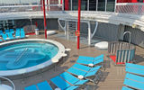 A giant workout apparatus called MyBeast is located next to the ship's wellness pool.