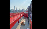 The dedicated running track on Virgin Voyages' Scarlet Lady.