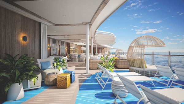 The Wonder of the Seas' Suite neighborhood has a sundeck. The Wonder of the Seas' Suite neighborhood has a sundeck.