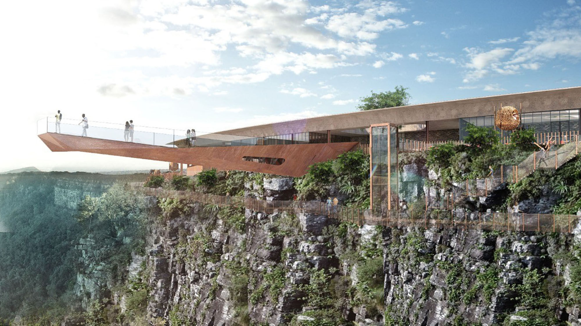 A rendering of the God’s Window Skywalk project in the Blyde River Canyon Nature Reserve in South Africa, which is scheduled for completion in 2023.