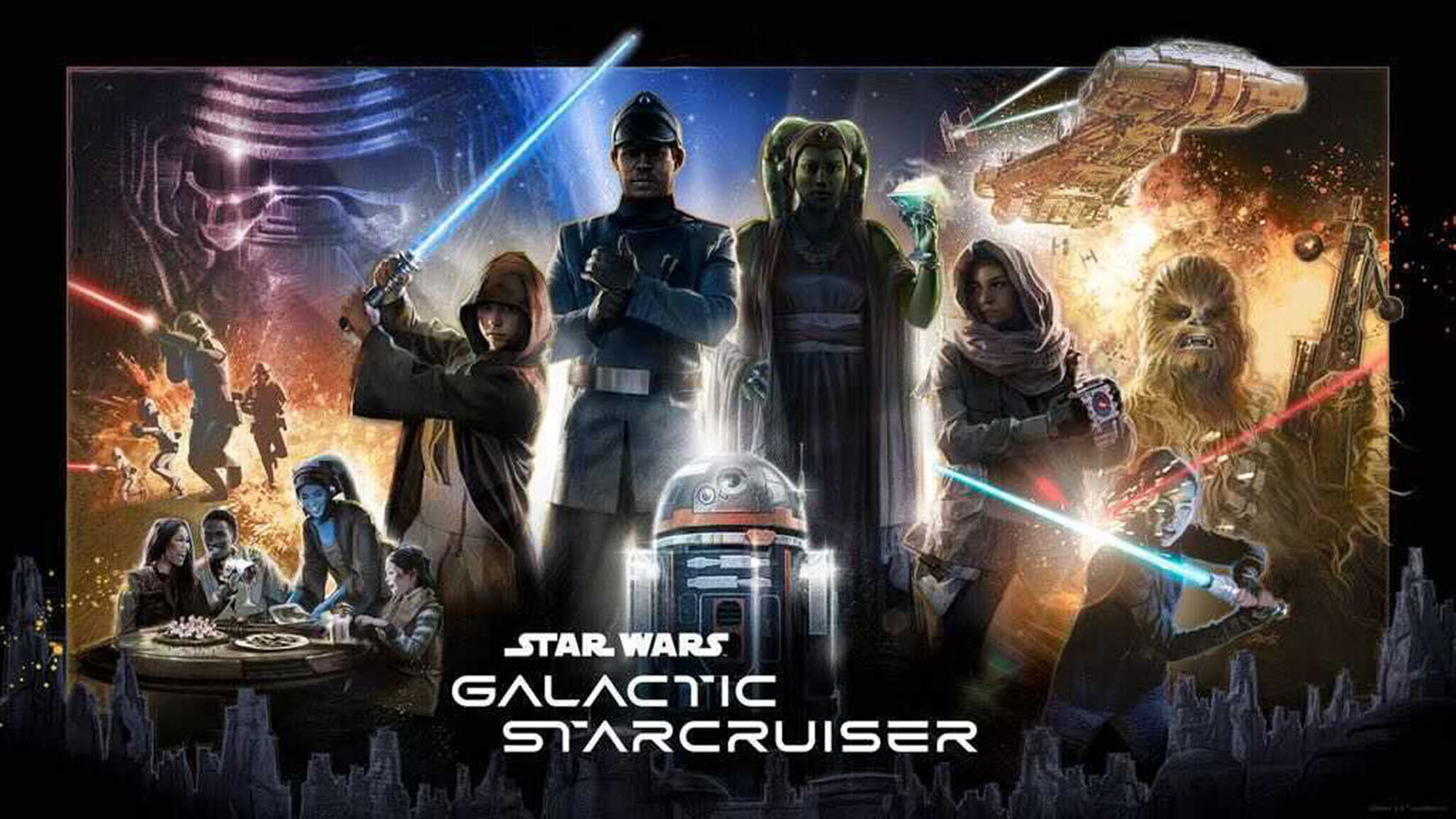 Star Wars: Galactic Starcruiser is a new hotel and attraction rolled into one. Packages include accommodations, meals and activities like lightsaber training.