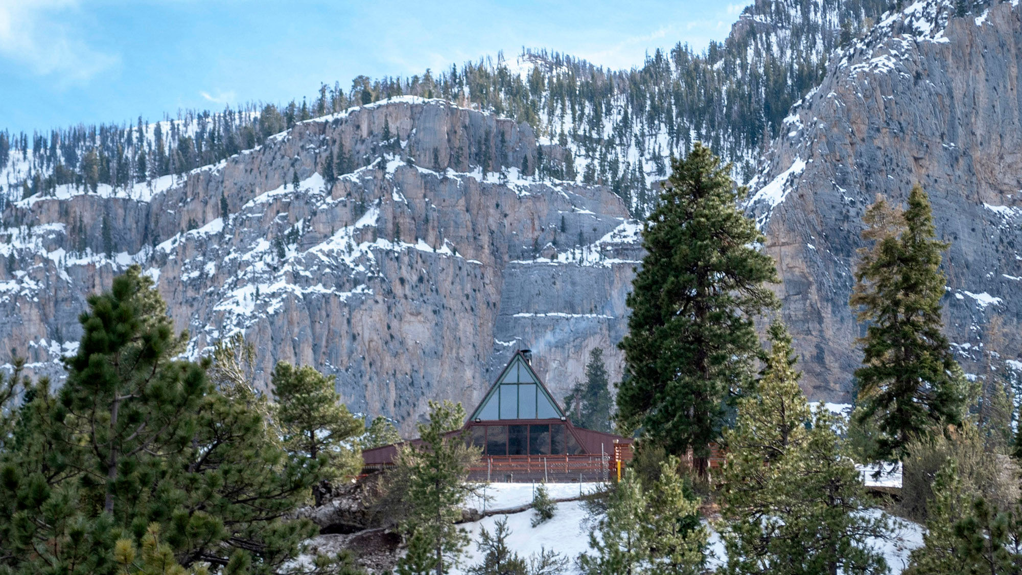 The main structure at Mount Charleston Lodge was destroyed in a fire last month, but its guest cabins continue to take reservations.