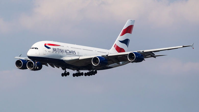 A British Airways Airbus A380.