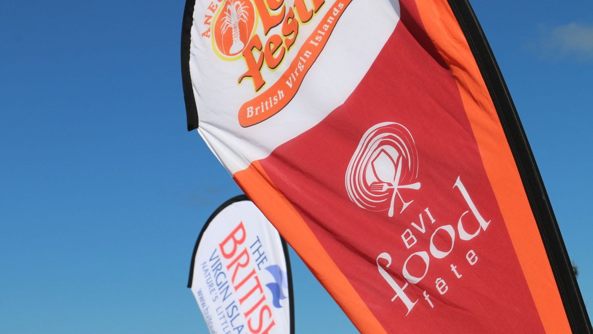 Flags herald the annual foodie festival, which was canceled in 2020 due to Covid, but will take place this November.